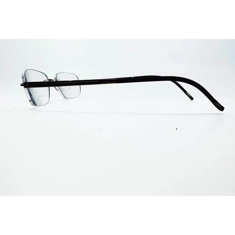 Silhouette Eyeglass Frames Unisex Black Rimless Titan Austria One Size